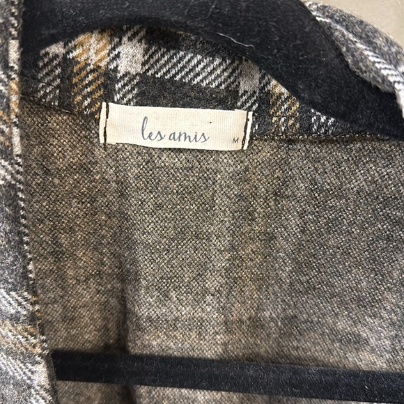 Les Amis plaid lightweight coat - Medium - Picture 2 of 4